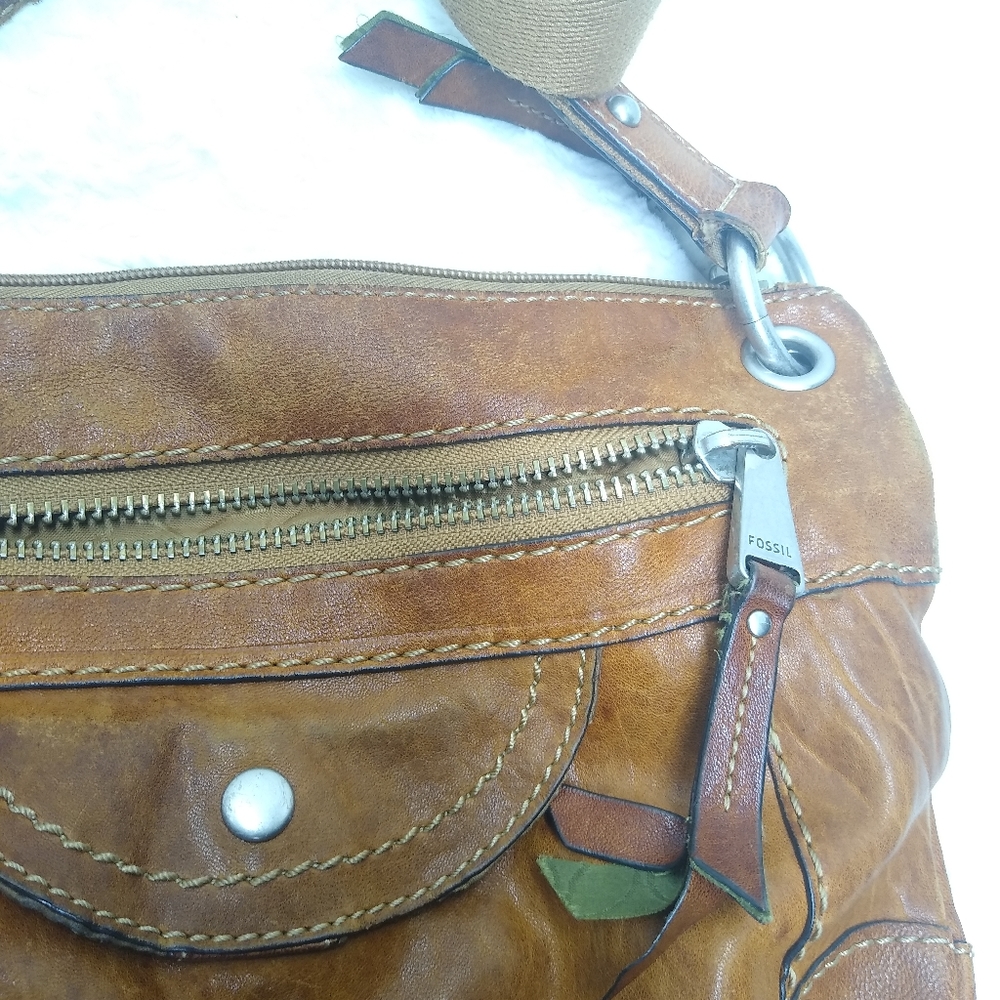 Vintage Leather Fossil bag - Picture 4 of 9